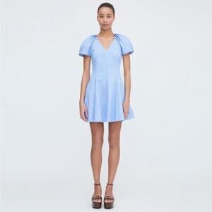 Hill House Mini Dress in Light Blue Stripe